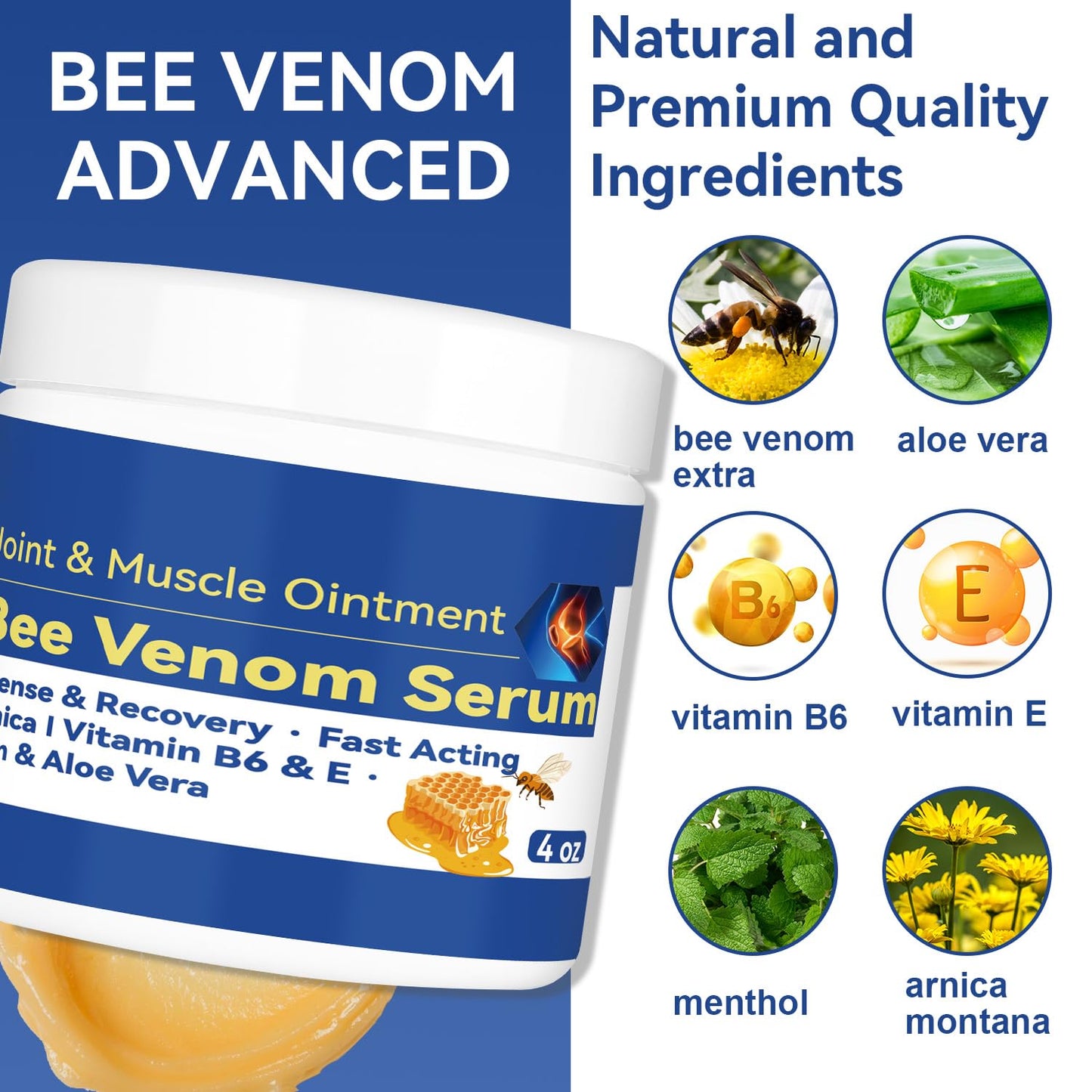 Cedonivor Bee Venom Joint and Bone Cream, Bee Venom Joint Relief Cream Joint Care for Knee, Neck, Back, Hands, Feet Moisturizer CedonivorBuy Supplements Australia