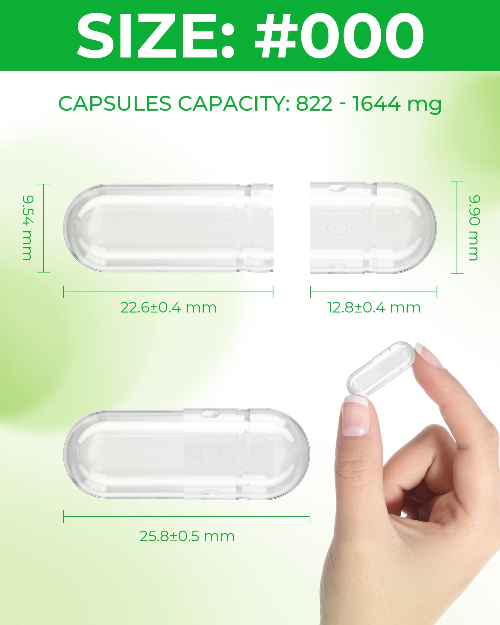 Angtai JN Capsules Size 000 Vegan Empty Plant Based Clear (100 Count) Gluten Free, Non-GMO, Halal Certified Pill Caps Filling Kit with 2 Spoons for Vegetarian DIY Your Own Supplements Angtai JNBuy Supplements Australia