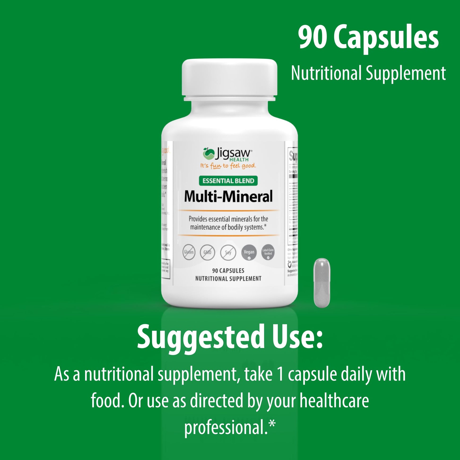 Jigsaw Health Multi-Mineral Essential Blend | 90 Capsules | 90 Servings Jigsaw HealthBuy Supplements Australia