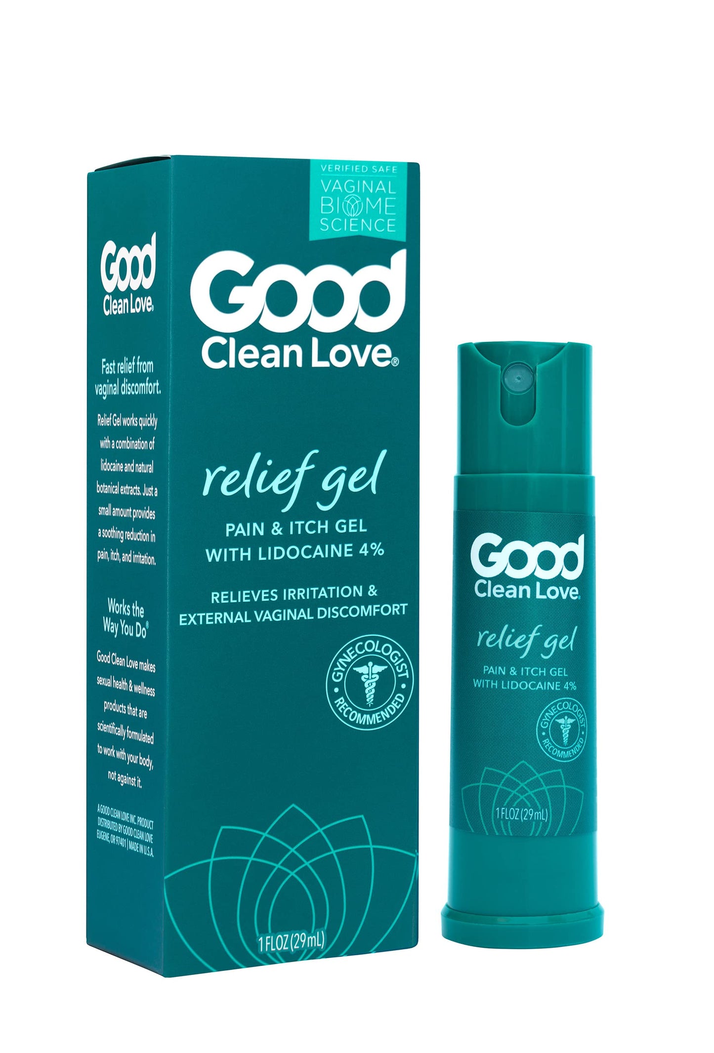 Good Clean Love Relief Gel Pain & Itch with Lidocaine 4%, Fast-Acting Relief from Pain, Itch, and Irritation Good Clean LoveBuy Supplements Australia