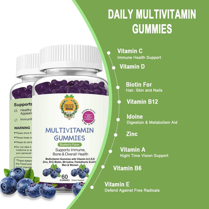 Organic Greek® Multivitamin Gummies with Vitamin A, C, D, E, Zinc, B12, Biotin, B6, Iodine, Pantothenic Acid for Men & Women Organic GreekBuy Supplements Australia