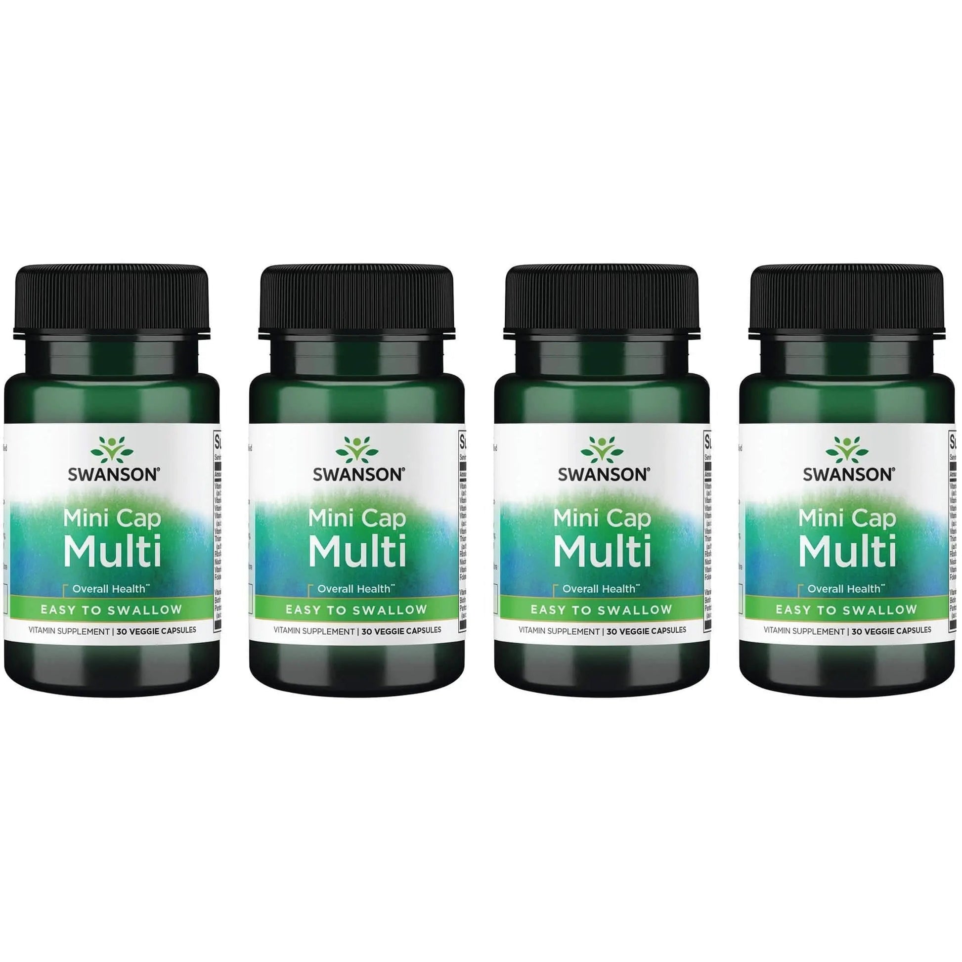 Swanson Daily Multivitamin Without Minerals 30 Veg Capsules (4 Pack) Swanson