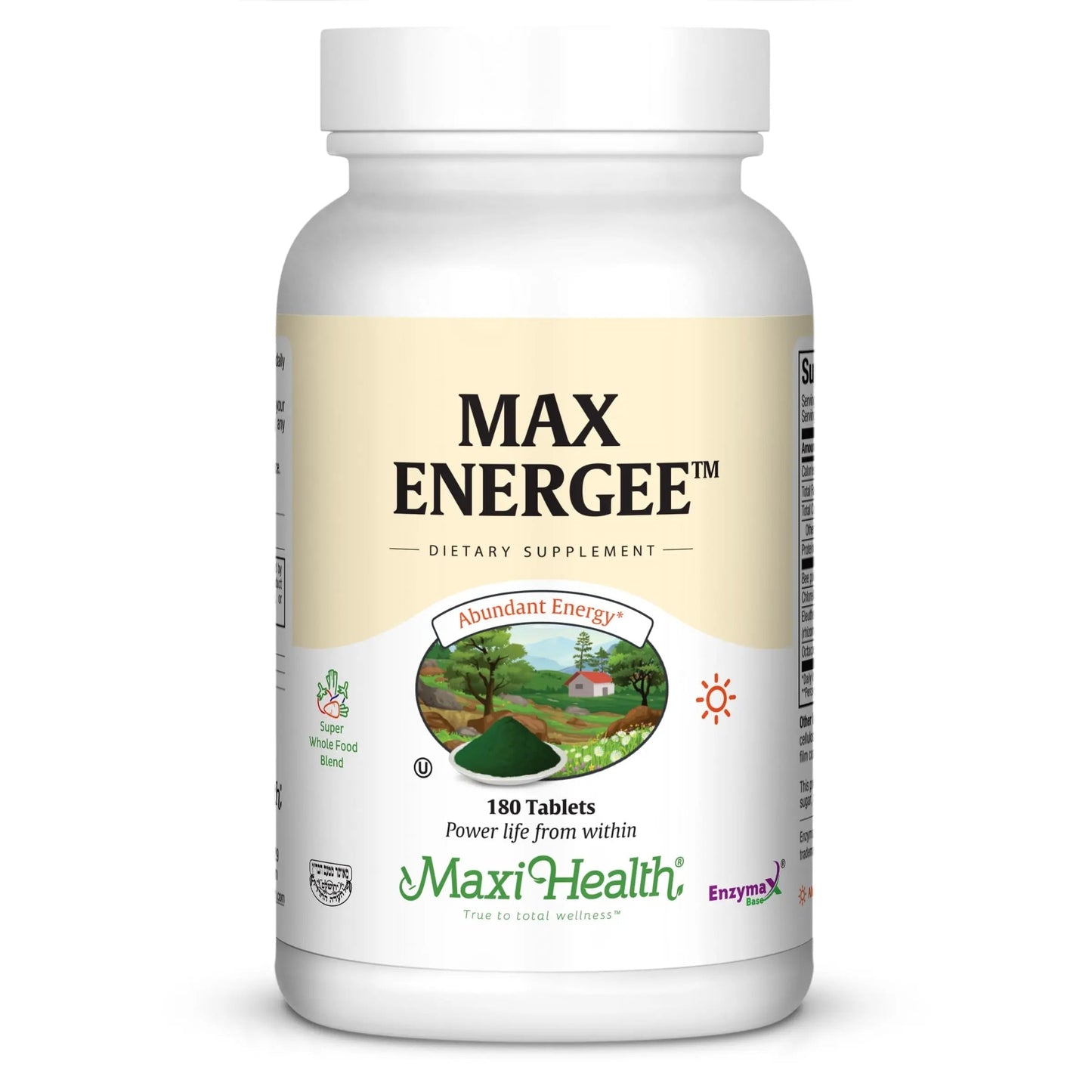 Maxi Health Max Energee - Natural Energy and Stamina Booster - 180 Tablets - Kosher Maxi HealthBuy Supplements Australia