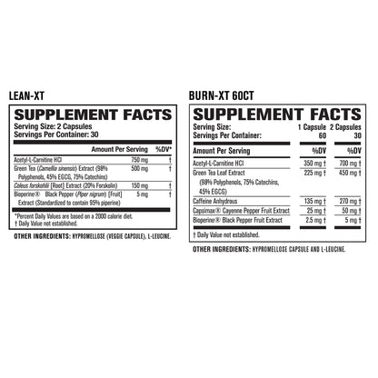 Burn-XT Thermogenic Fat Burner, Lean PM Nighttime Fat Burner & Sleep Aid Jacked FactoryBuy Supplements Australia