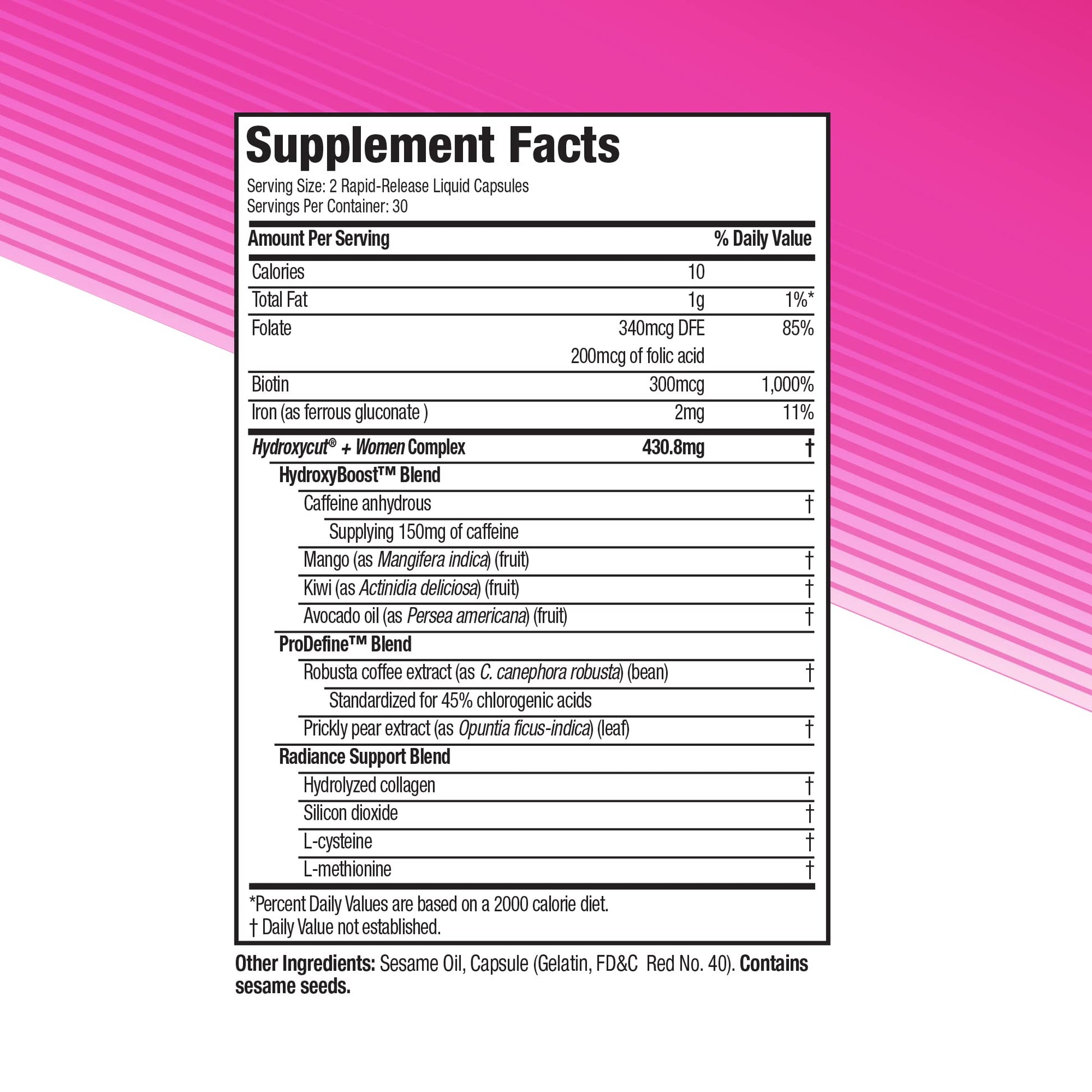 Hydroxycut + Women Pills with Biotin & Collagen | Hair Nails and Skin Vitamins | Iron Supplement HydroxycutBuy Supplements Australia