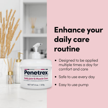 Penetrex Joint & Muscle Care Lotion – Soothing Botanical Formula with Arnica, Vitamin B6 & MSM – Lightweight Easy to Apply Lotion - Fresh Disappearing Scent - for Everyday Movement Support PenetrexBuy Supplements Australia