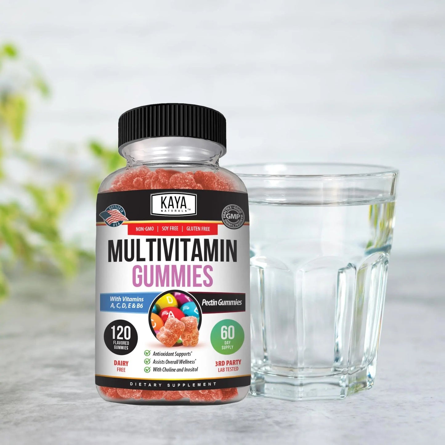 Kaya Naturals Adult Multi Vitamin Gummy, 120 Count, Biotin, Vitamin A, B-12, C & E, Including Zinc, Folic Acid, Strawberry Flavor (120 Gummies) Kaya NaturalsBuy Supplements Australia