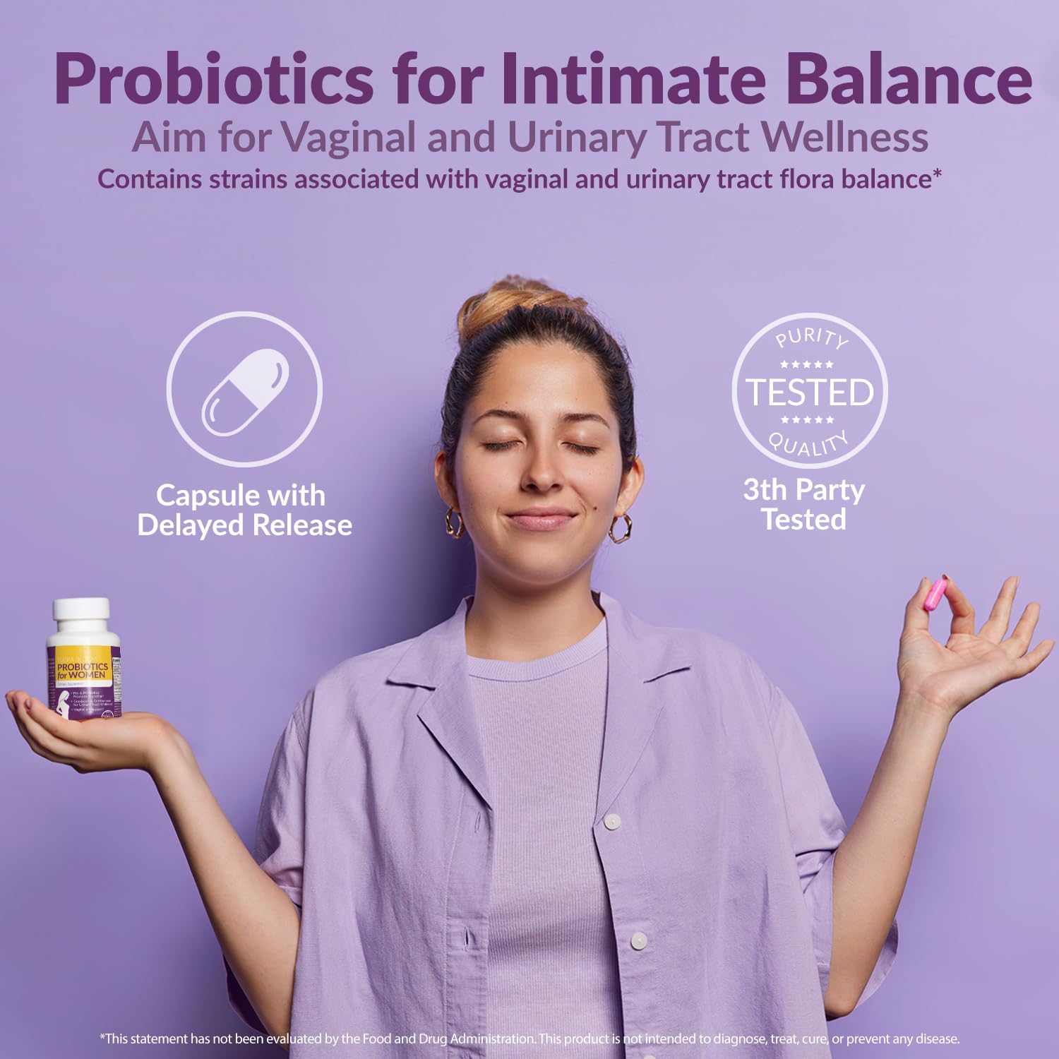 Complete Vaginal Probiotics for Women - w/Added Cranberry, D-mannose to Promote Intimate RoseBuy Supplements Australia