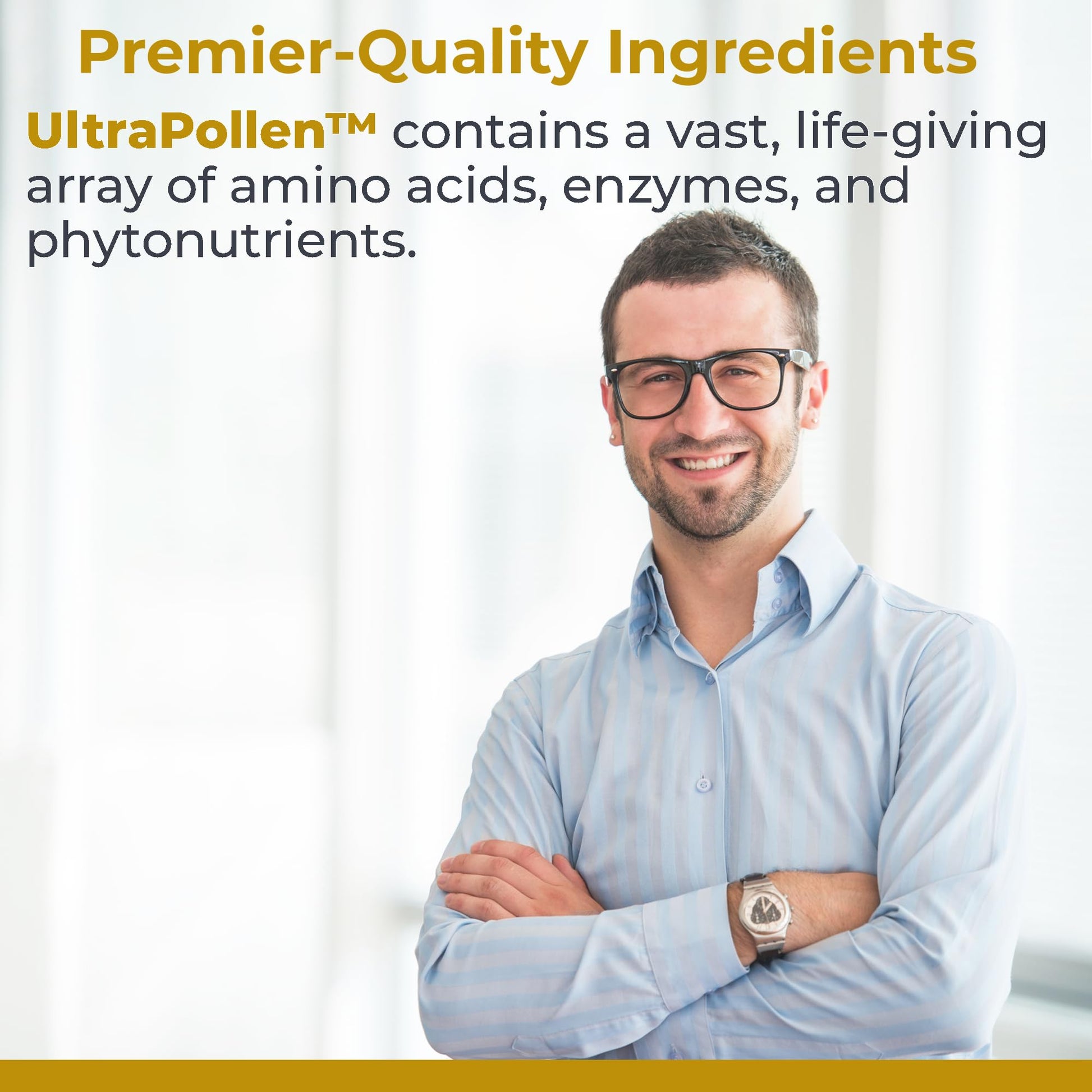 Premier Research Labs UltraPollen - Bee Pollen Supplement, Rye Pollen Extract, Prostate Health, Bee Pollen Extract from Rye Flower with Amino Acids, Supplement for Men & Women- 45 Vegetarian Capsules Premier Research LabsBuy Supplements Australia