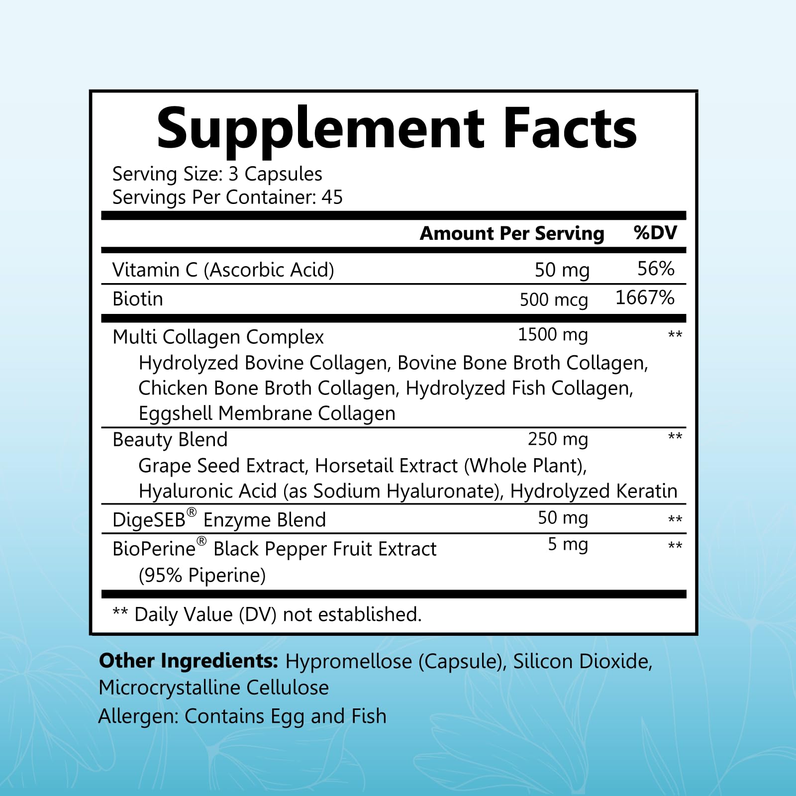 Multi Collagen Pills for Women (Types I II III V X) with Vitamin C Hyaluronic Acid Biotin BioSchwartzBuy Supplements Australia