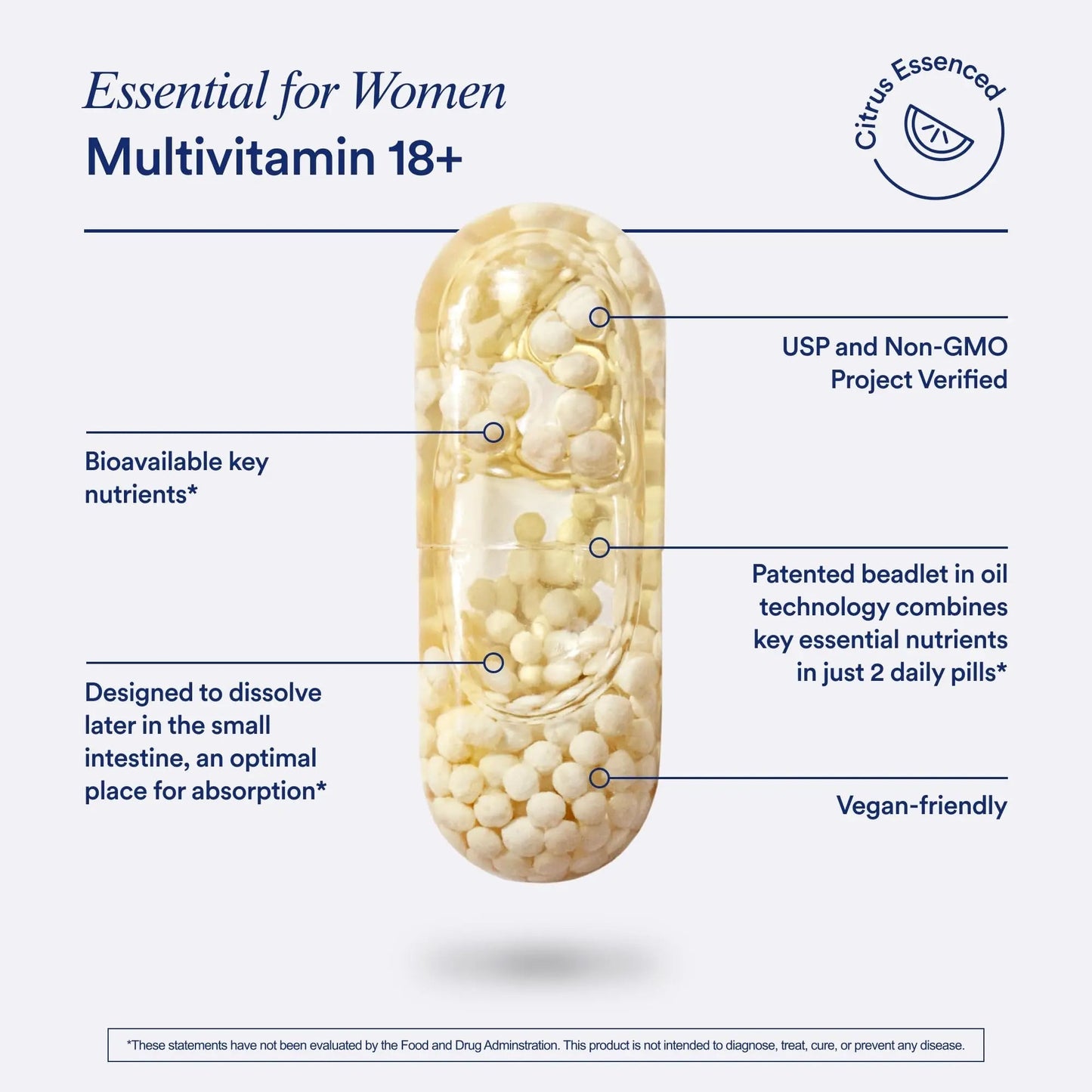 Ritual Multivitamin for Women 18+ with Vitamin D3 for Immune Support*, Vegan Omega 3 DHA, B12, Iron Ritual