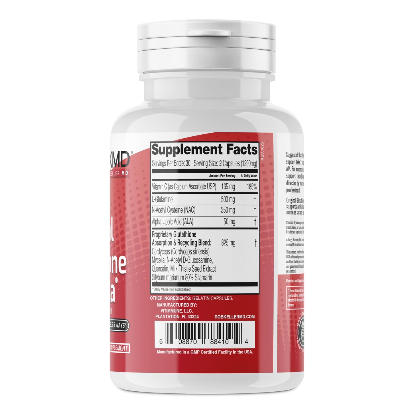 Original Glutathione Formula Essential Support, RobKellerMD, Advanced Antioxidant Formula, Helps Body Produce Glutathione Naturally for Detox, Immune Health, Mental Clarity, & Daily Wellness, 60 caps Rob Keller MDBuy Supplements Australia