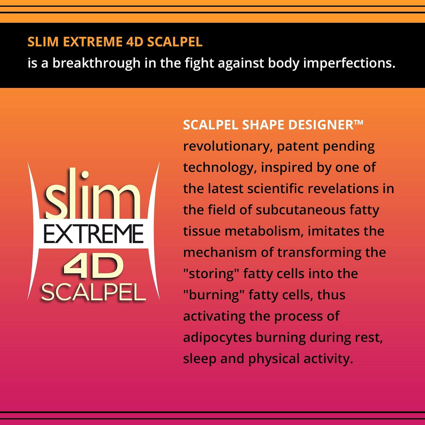 Slim Extreme 4D Scalpel Super Concentrated Serum Reducing Fatty Tissue Eveline CosmeticsBuy Supplements Australia