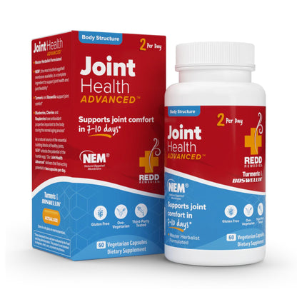 Redd Remedies, Joint Health Advanced, Helps Strengthen Connective Tissue and Cartilage, Fast-Acting Comfort with Boswellia Serrata and Turmeric, 60 Vegetarian Capsules Redd RemediesBuy Supplements Australia