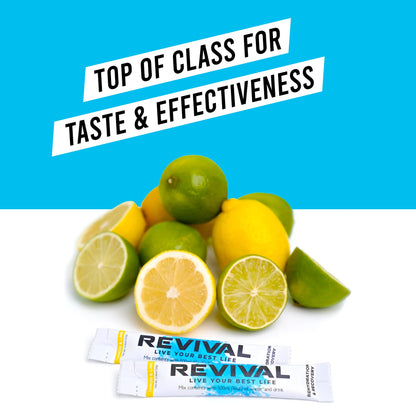 Revival Rapid Rehydration, Electrolytes Powder - High Strength Vitamin C, B1, B3, B5, B12 Revival ShotsBuy Supplements Australia