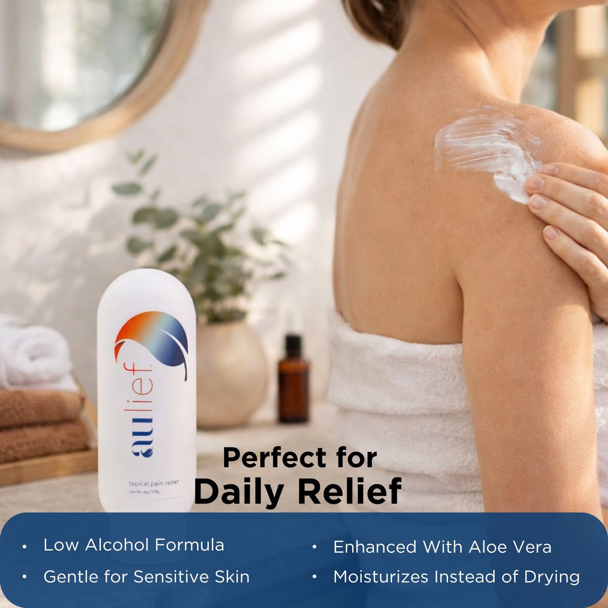 China-Gel Aulief Pain Relief Cream Arthritis & Muscle Rub for Sore Muscles & Joint Pain, Neck, Knee & Back Aches, Premium Mint Green Topical Gel, 4 oz Jar China-GelBuy Supplements Australia
