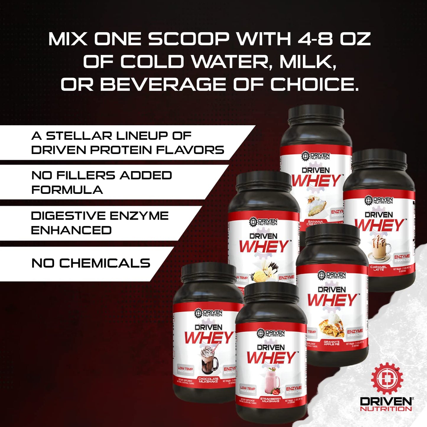 Driven WHEY- Grass Fed Whey Protein Powder: Delicious, Clean Protein Shake Driven NutritionBuy Supplements Australia