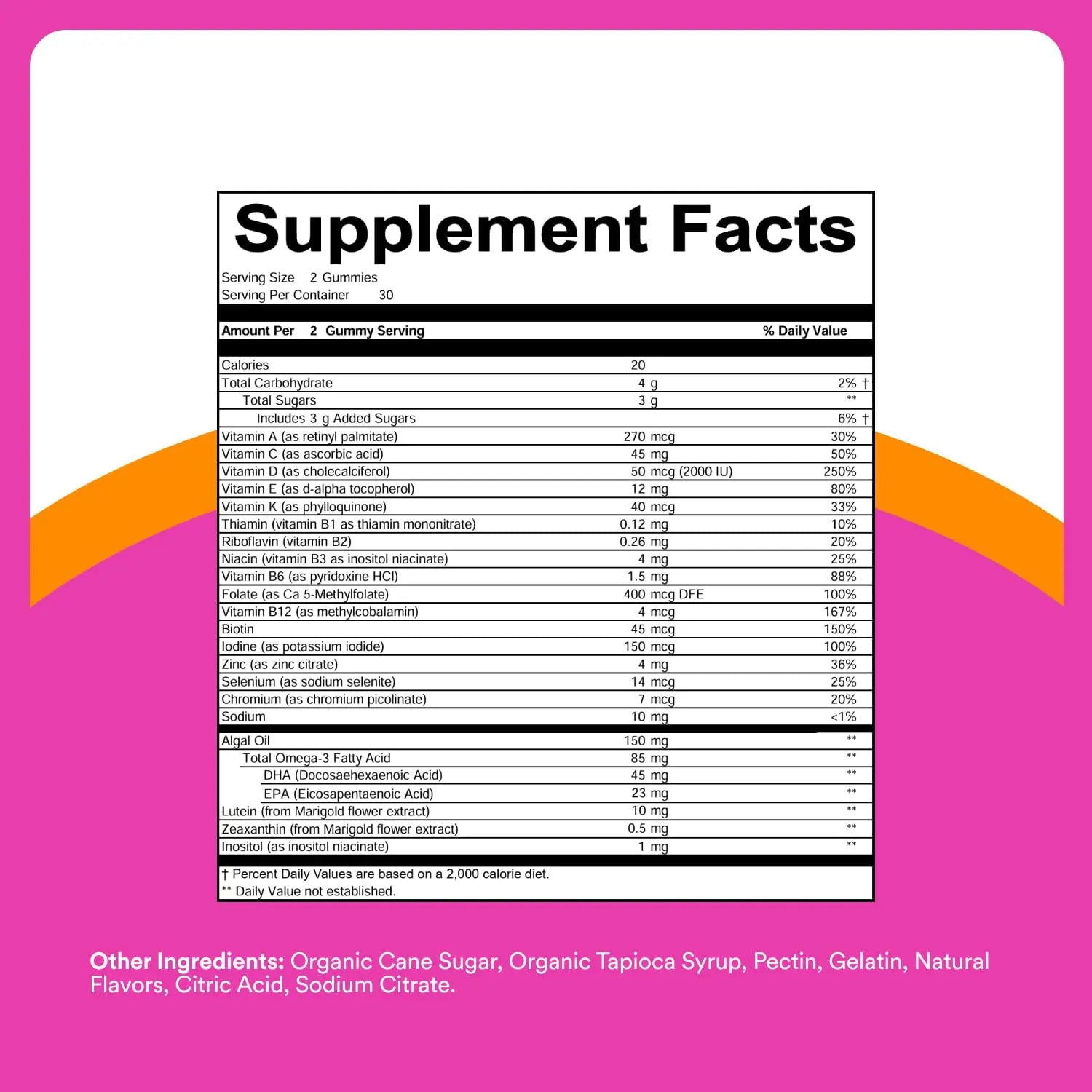 SmartyPants Teen Girl Multivitamin Gummies - Improved Formula: Omega 3 (DHA/EPA), Vitamin C, D3, B12, Vitamin A, K & Zinc SmartyPantsBuy Supplements Australia