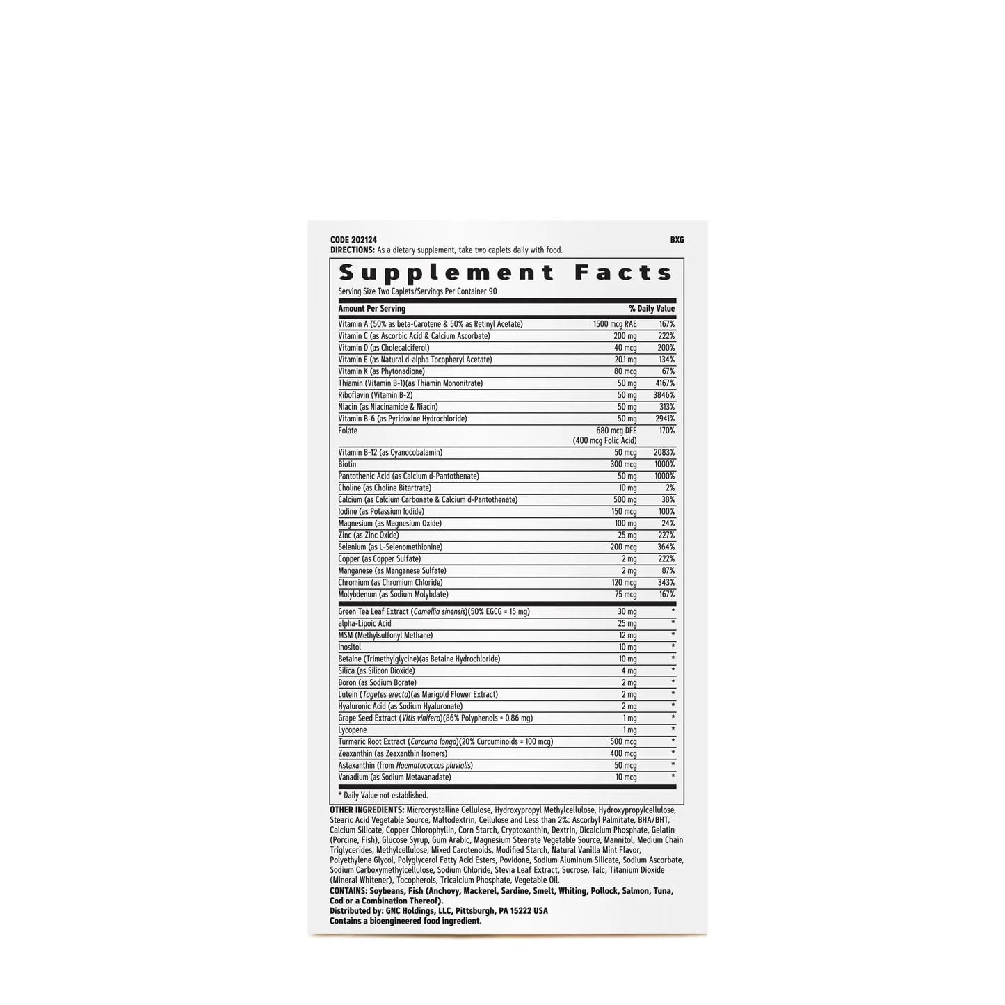 GNC Women's Multivitamin Active Without Iron, Supports an Active Lifestyle, 30+ Nutrient Formula, Promotes Bone & Joint Health GNC
