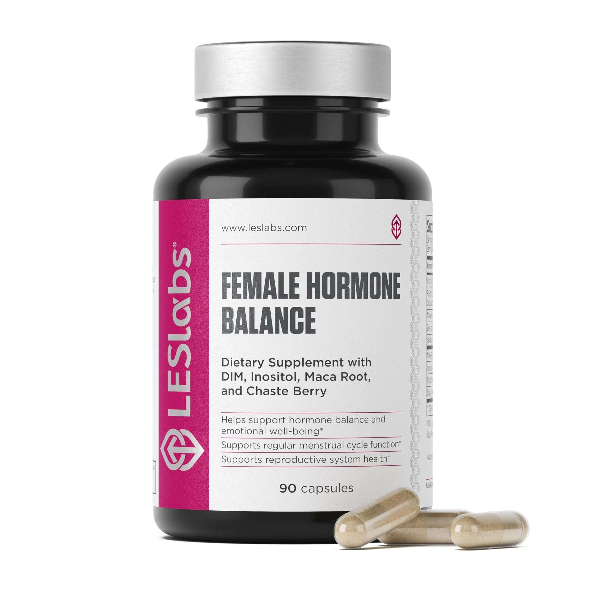 LES Labs Female Hormone Balance Supplement – Hormone Support for Women with Inositol, DIM, Vitex, Chaste Tree, Vitamin B6 & Folate – Menstrual Cycle & Fertility Support – 90 Capsules – Non-GMO LES LabsBuy Supplements Australia