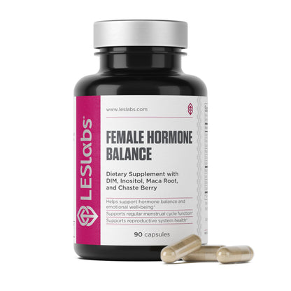 LES Labs Female Hormone Balance Supplement – Hormone Support for Women with Inositol, DIM, Vitex, Chaste Tree, Vitamin B6 & Folate – Menstrual Cycle & Fertility Support – 90 Capsules – Non-GMO LES LabsBuy Supplements Australia