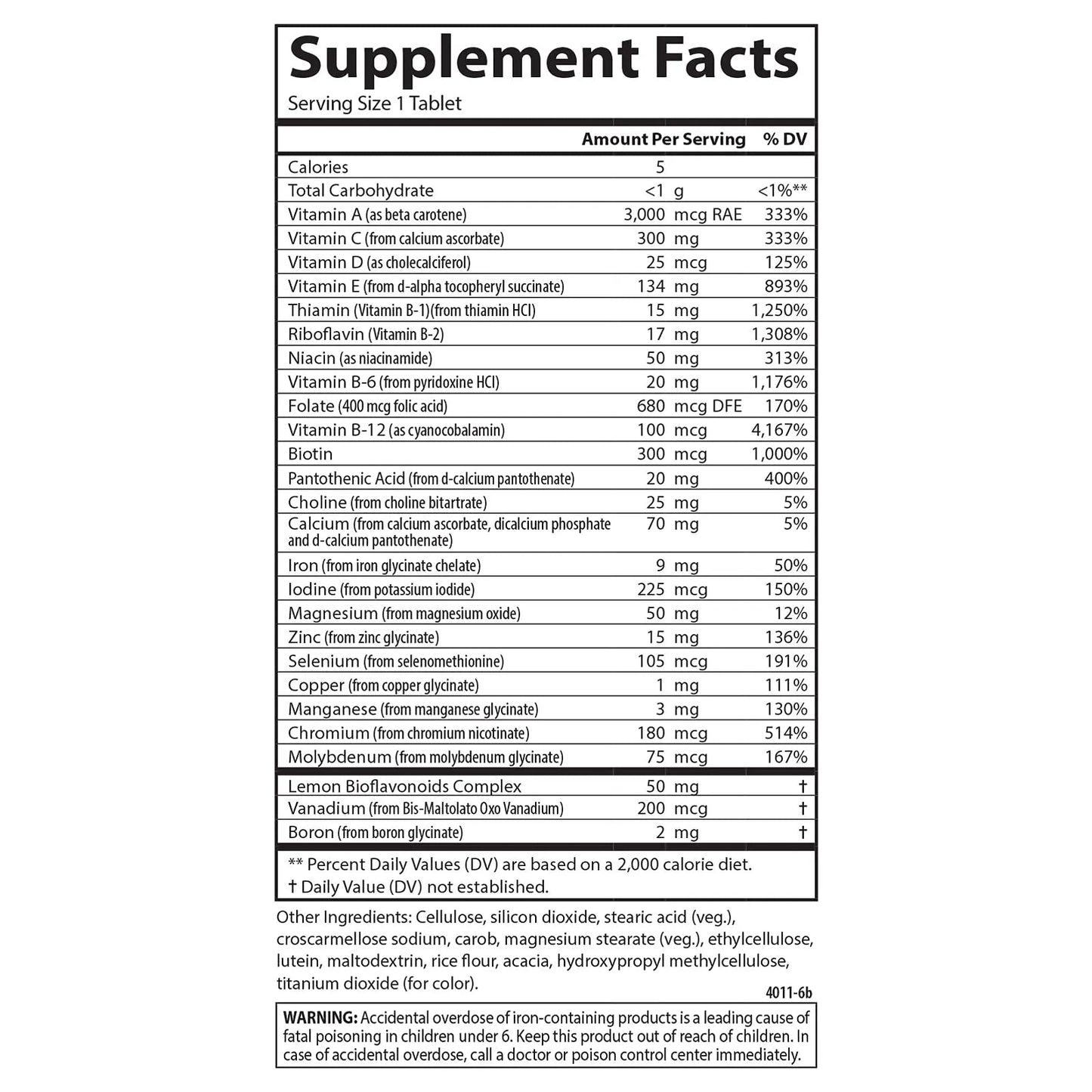 Carlson - Super 1 Daily, Vegetarian Multiple Formula, Multivitamin, Optimal Wellness, 120 Tablets Carlson