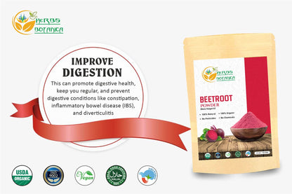 Herbs Botanica Beetroot Powder Organic for Baking and Smoothies | Nitric Oxide Suppement Herbs BotanicaBuy Supplements Australia