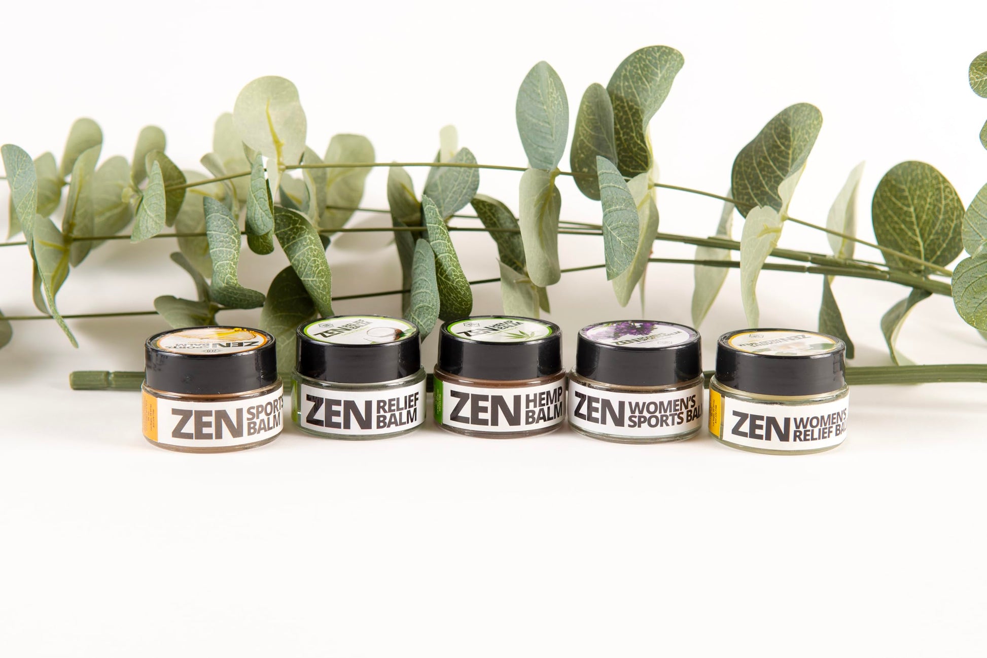 ZEN Variety Pack – Plant-Based Topical Balm Collection – Includes Relief, Sports, Women’s Sports, Women’s Relief & Hemp – 0.7 oz Each – #TrustedByLegends ZENBuy Supplements Australia