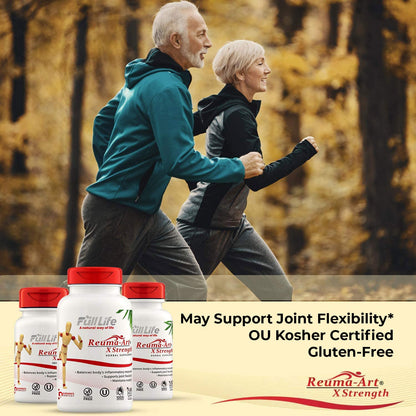 Full Life Reuma-Art X Strength – 400 mg Herbal Supplements - Supports Joint Flexibility – 180 Veggie Capsules Full LifeBuy Supplements Australia