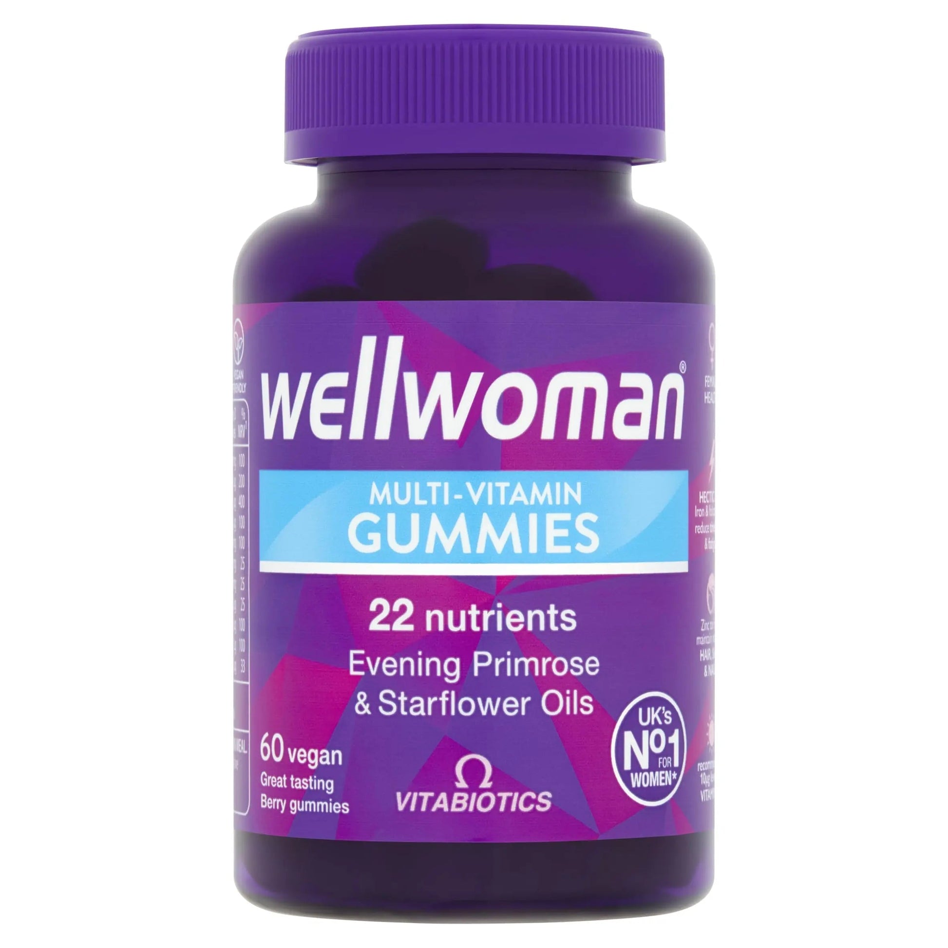 Wellwoman Multivitamin Gummies - Once a Day Essential Vitamin for Women | Energy, Immune, and General Health | Wellwoman