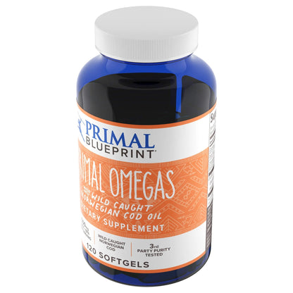 Primal Blueprint Primal Omegas, Omega-3 Fatty Acid Daily Supplement, 120 Count Primal BlueprintBuy Supplements Australia
