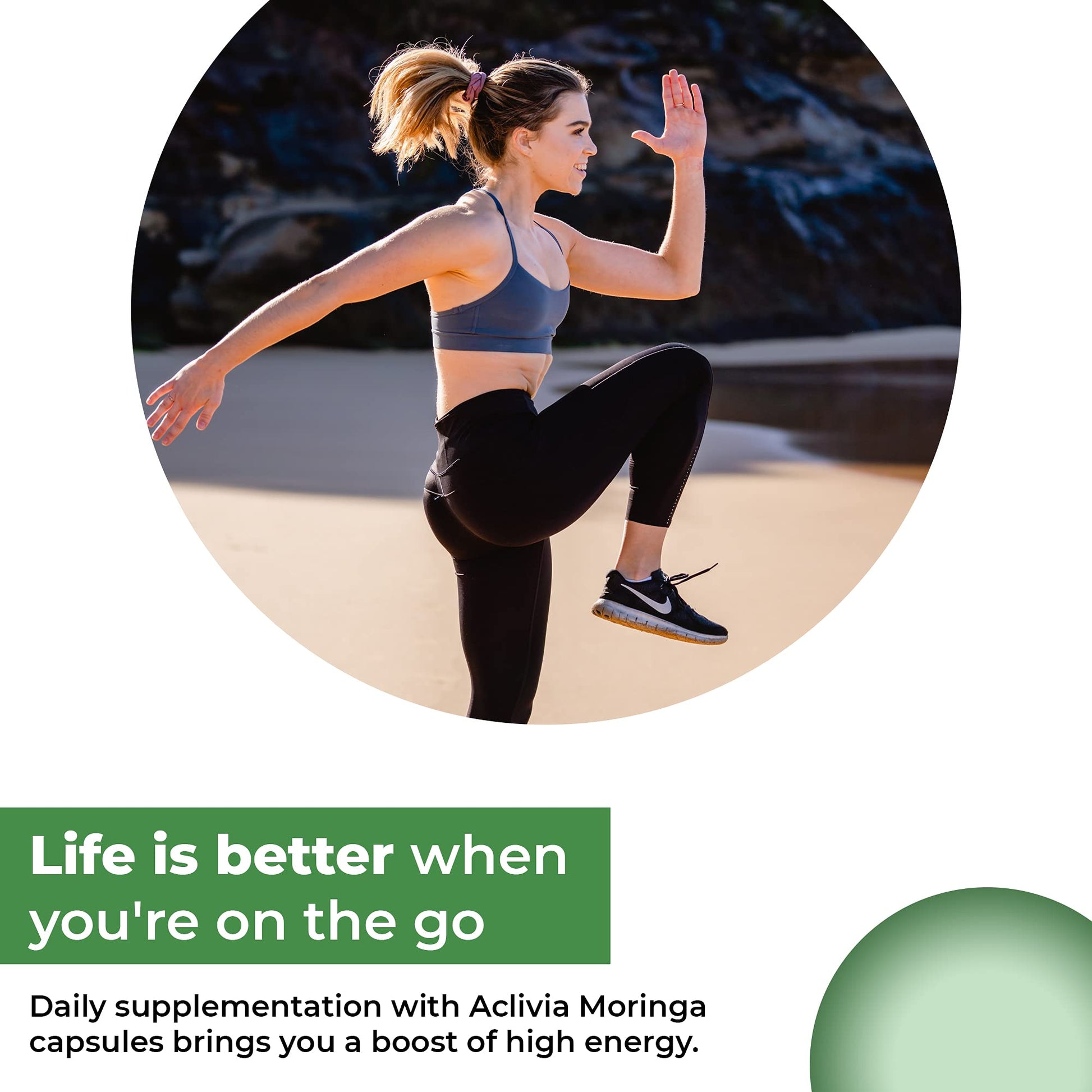 Aclivia - Moringa Complex - Maximum Strength Moringa Oleifera Leaf & Seed Supplement - Superfood Capsules with Antioxidant Properties - 5000mg - 60 Capsules AcliviaBuy Supplements Australia