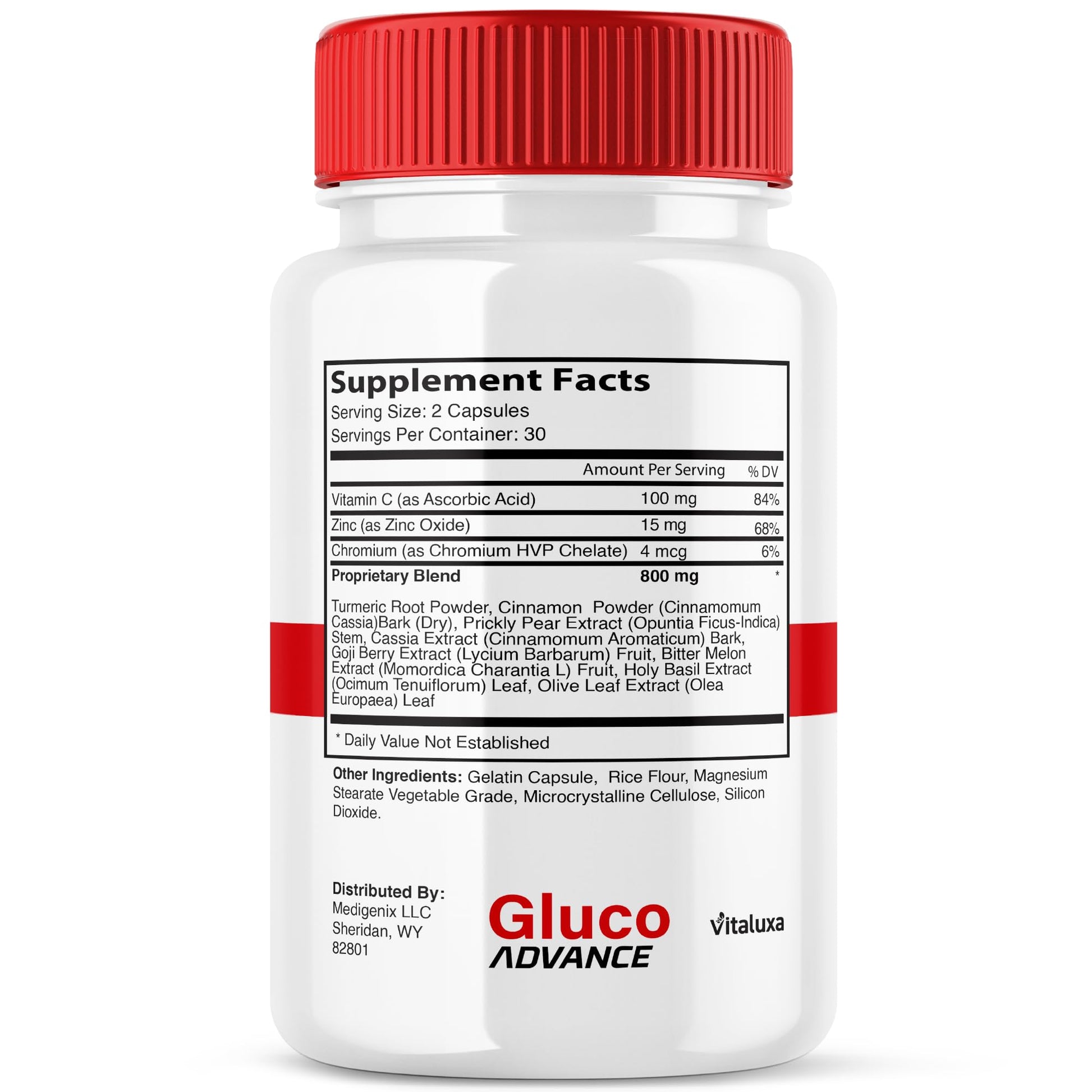Gluco Advance Capsules, Gluco Advanced Blood Support Supplement GlucoAdvance Pills for Joints, GlucoseAdvance Premium Blend Flow Balance All Natural Formula Overall Health Wellness (60 Capsules) VitaluxaBuy Supplements Australia