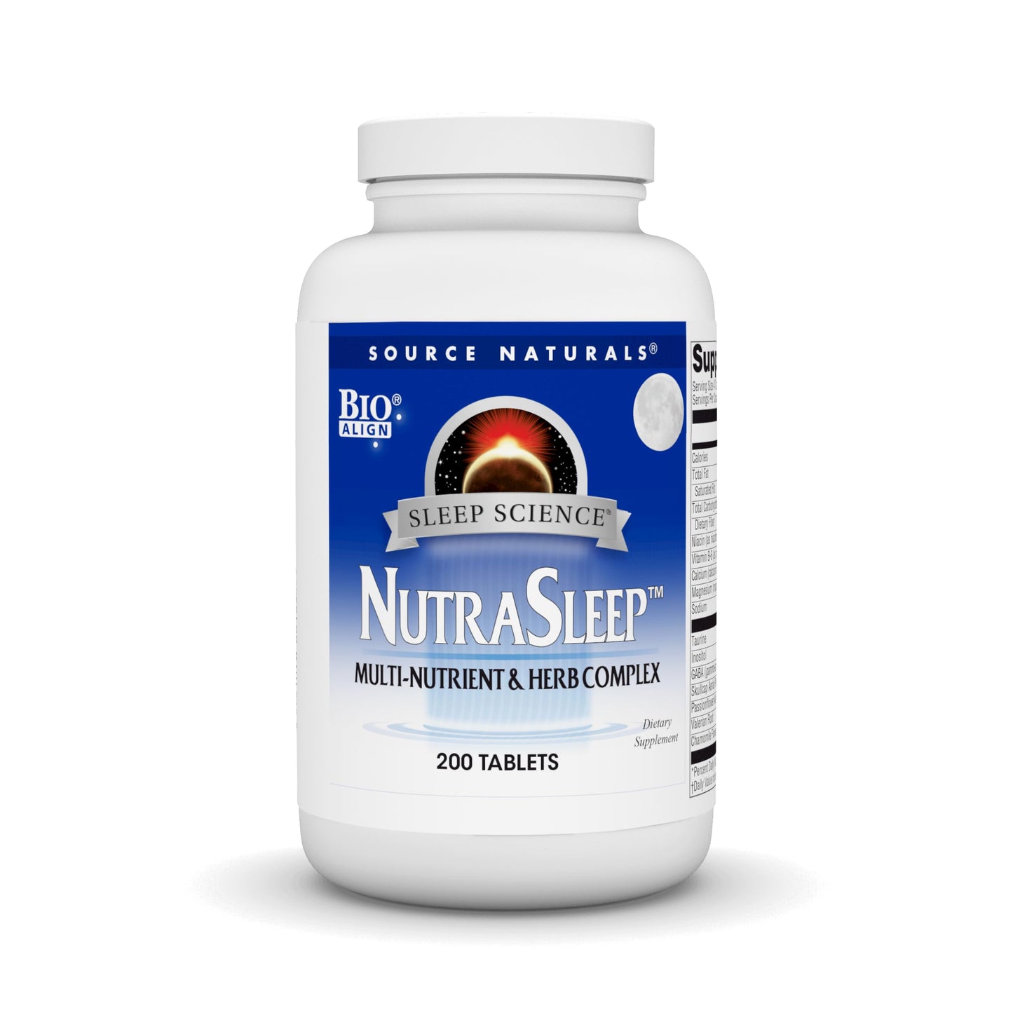Source Naturals NutraSleep, Melatonin-Free Multi-Nutrient & Herb Complex, Vegetarian Formula for Relaxation Support - 200 Tablets Source NaturalsBuy Supplements Australia