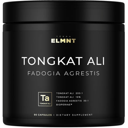 228,000mg 200x Strength Tongkat Ali for Men w. Fadogia Agrestis Extract - 10% Eurycomanone Longjack Highest Potency Fadogia Agrestis Tongkat Ali Supplement - Muscle Growth & Test Support Pills for Men TERRA ELMNTBuy Supplements Australia