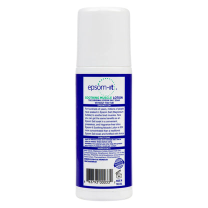 EPSOM-IT Soothing Muscle Lotion - Roll On Epsom Salt Lotion with Arnica for Muscle Stiffness, Leg, Knees and Feet Discomfort, Topical Magnesium Cream, 3oz, 2-Pack EPSOM-ITBuy Supplements Australia