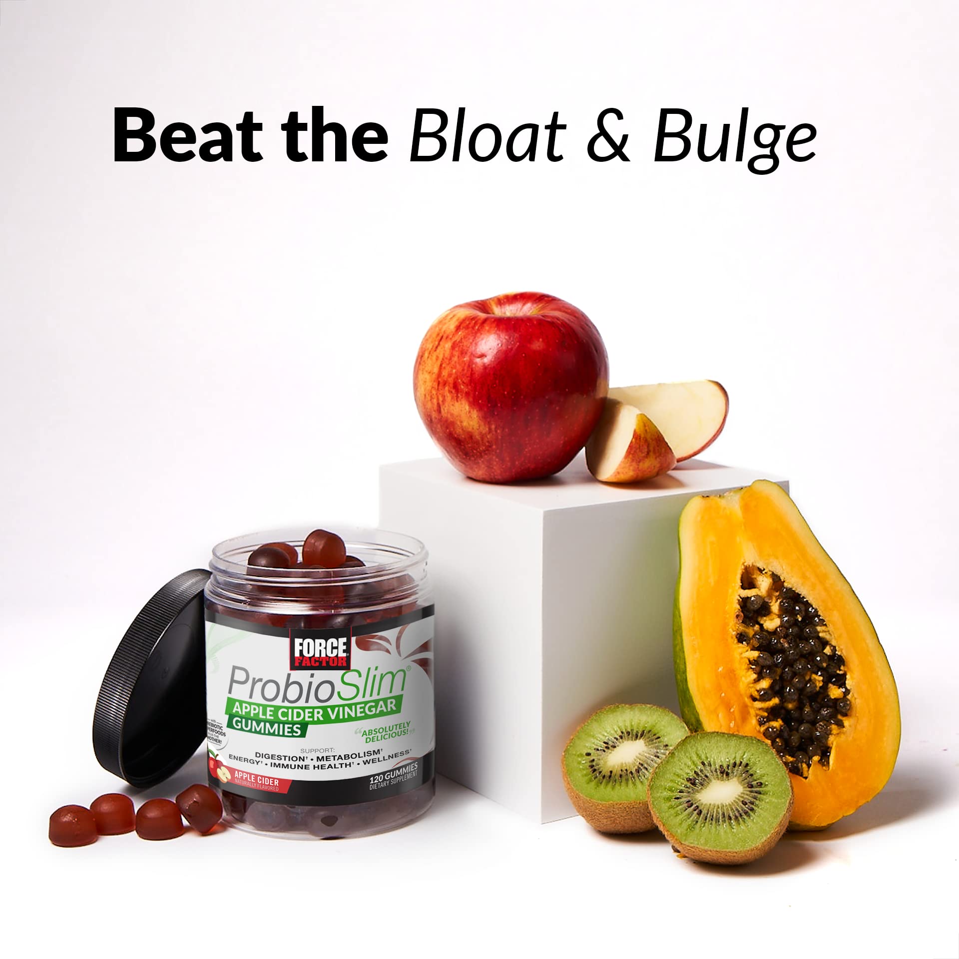 FORCE FACTOR ProbioSlim Apple Cider Vinegar Gummies Organic LactoSpore Prebiotics Force FactorBuy Supplements Australia