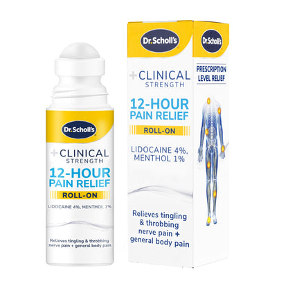 Dr. Scholl’s Clinical Strength 12-Hour Pain Relief Liquid Roll-On, 3 oz - 4% Lidocaine for Powerful Numbing, Instant Cooling Pain Relief with Menthol, Added Urea, Use on Hands, Feet, Neck, Back & Legs Dr. Scholl'sBuy Supplements Australia
