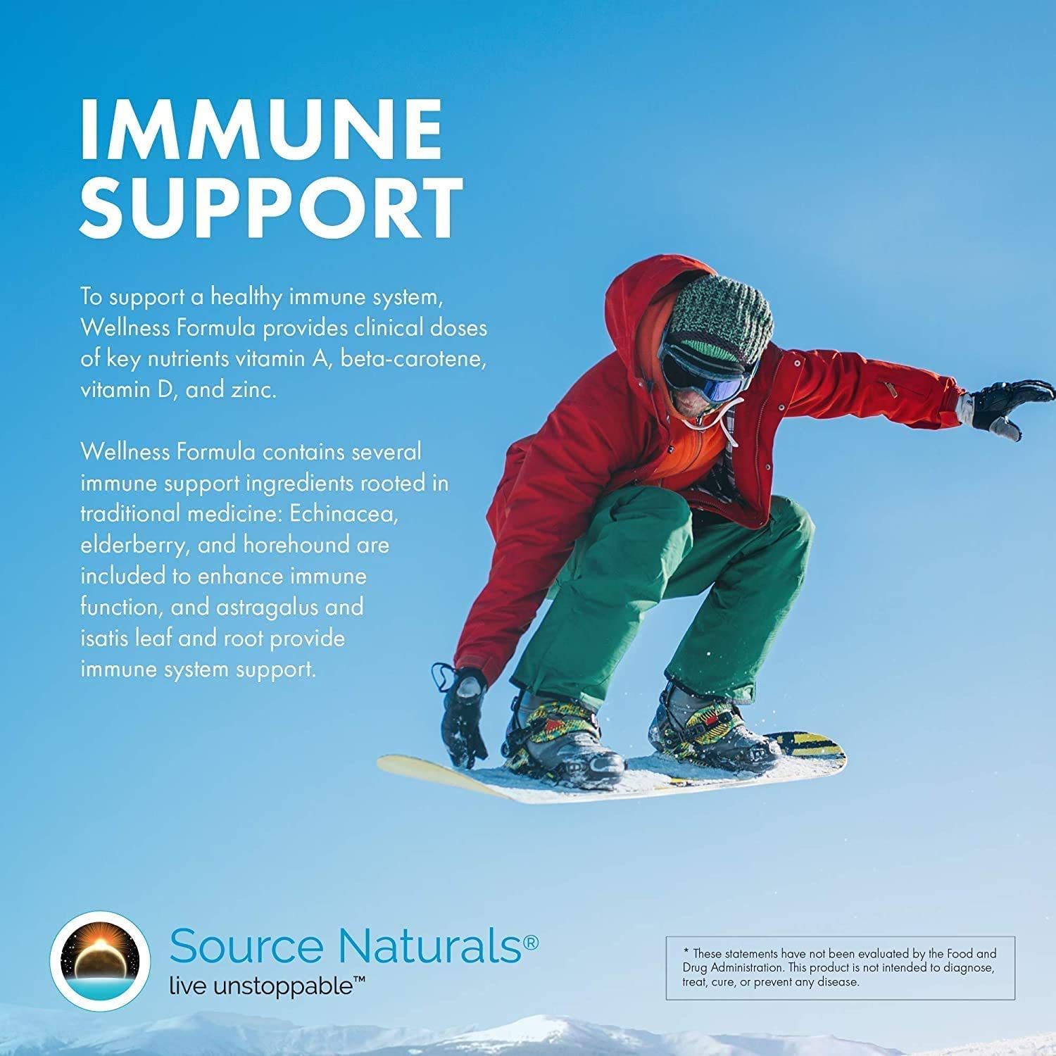 Source Naturals Wellness Formula Bio-Aligned Vitamins & Herbal Defense for Advanced Immune Support* - Dietary Supplement & Immunity Booster - 120 Capsules Source NaturalsBuy Supplements Australia