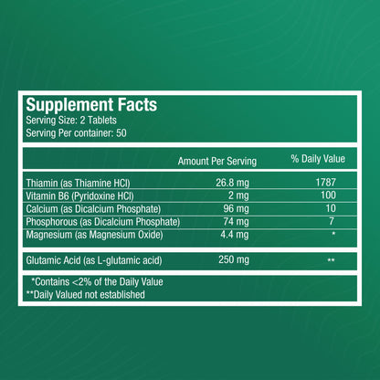Fitina Brain Supplements for Memory and Focus with Vitamin B6 & Thiamine | High-Dose B Vitamins Nervous System and Cognitive Health Support, Daily Supplement Formula for Adults, 60 Tablets (2-Pack) FitinaBuy Supplements Australia