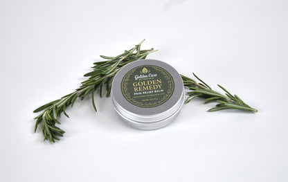 Golden Remedy Pain Balm - Topical Analgesic with Menthol & Camphor - Fast Acting Cooling Formula Golden Care BotanicalsBuy Supplements Australia