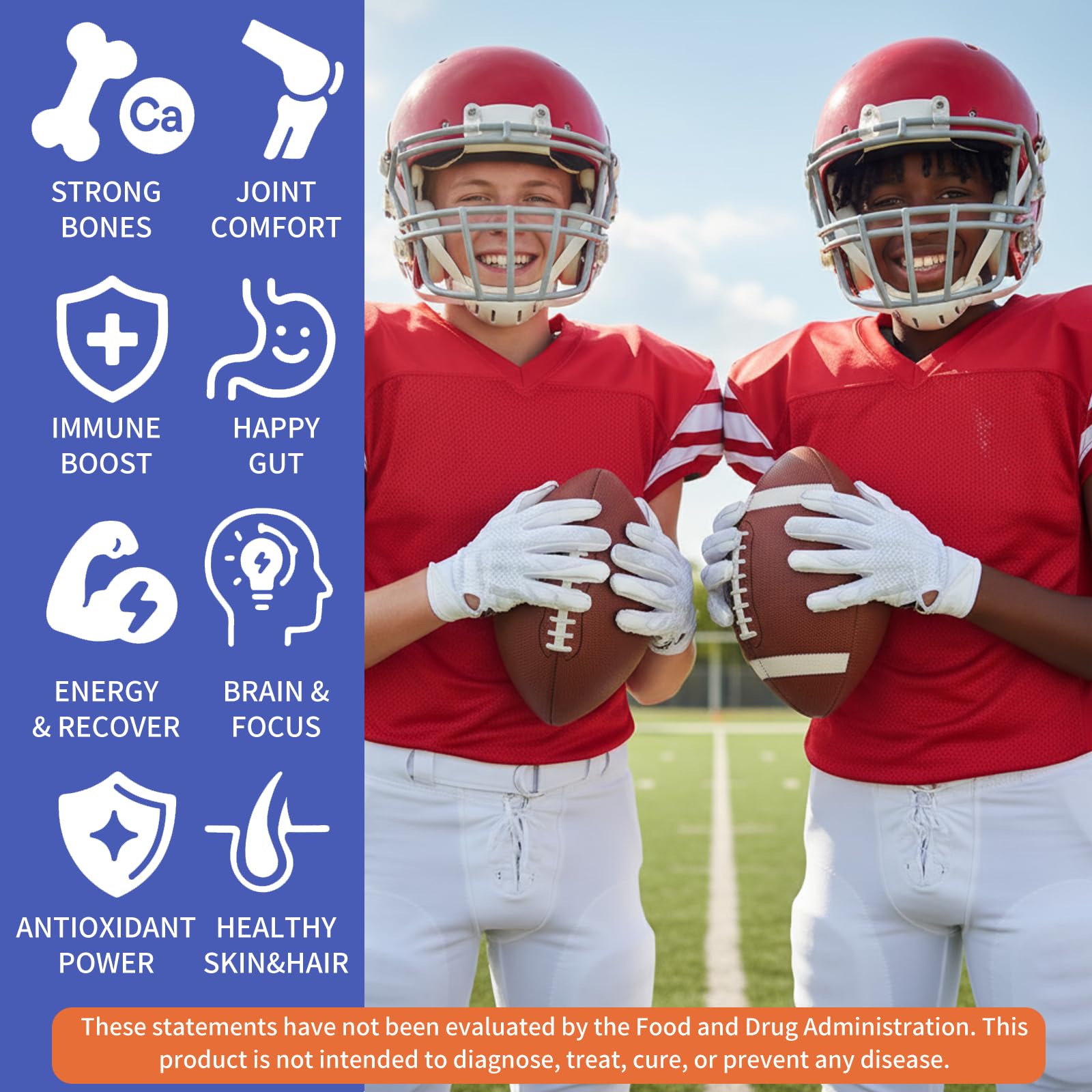 Height Growth Gummies for Kids & Teens – Sugar Free – Calcium, Prebiotic FOS, Magnesium, Vitamin D3, K2, Zinc, Ashwagandha – Bone Strength, Gut Health & Height Support Multivitamin – Strawberry Flavor CheeryLeafBuy Supplements Australia