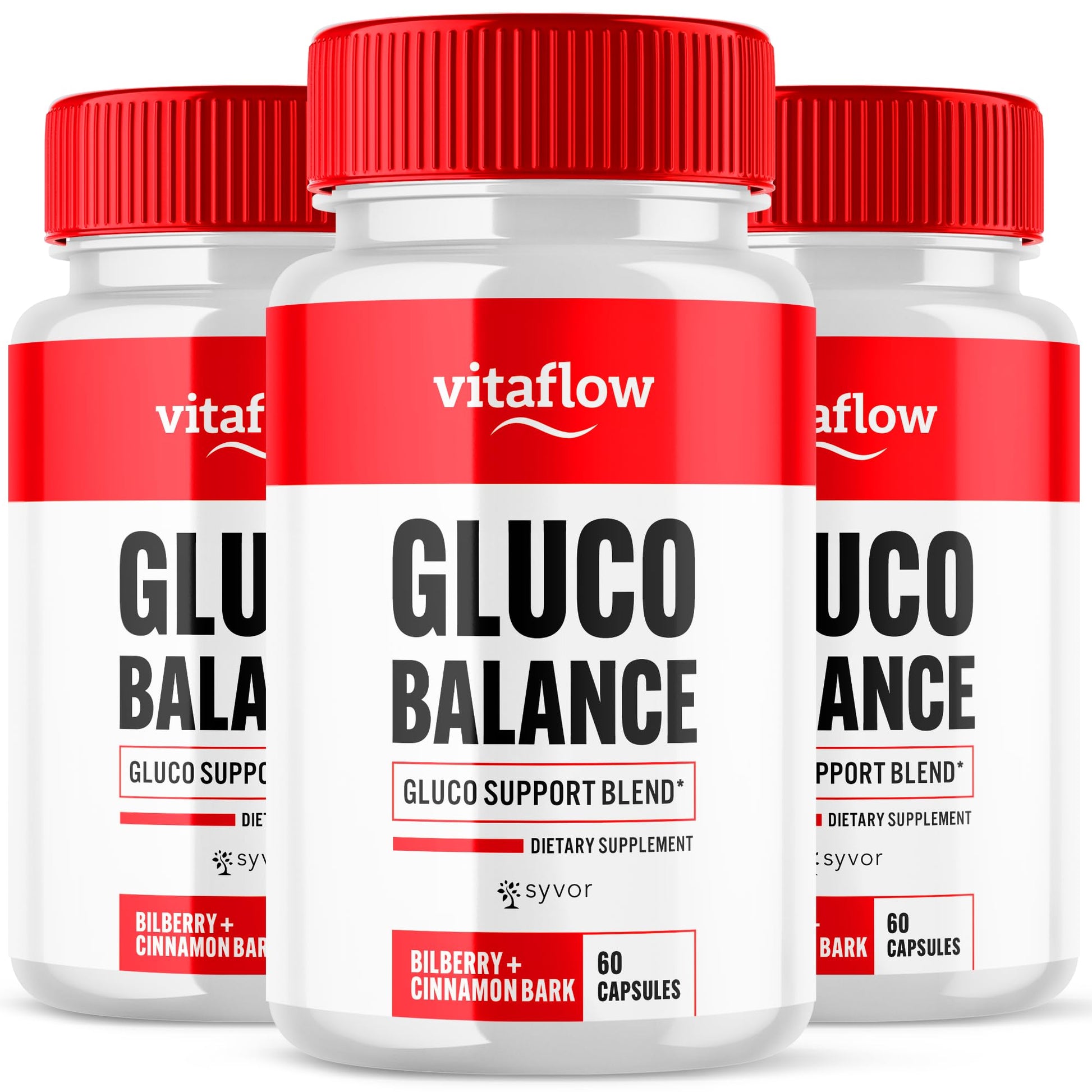 (3 Pack) Vitaflow Balance Support Supplement Capsules, Official VitaFlow Support Supplements Pills with All Natural Premium Ingredients, Vita Flow Advanced Glyco Balance for Men & Women (180 Capsules) SyvorBuy Supplements Australia