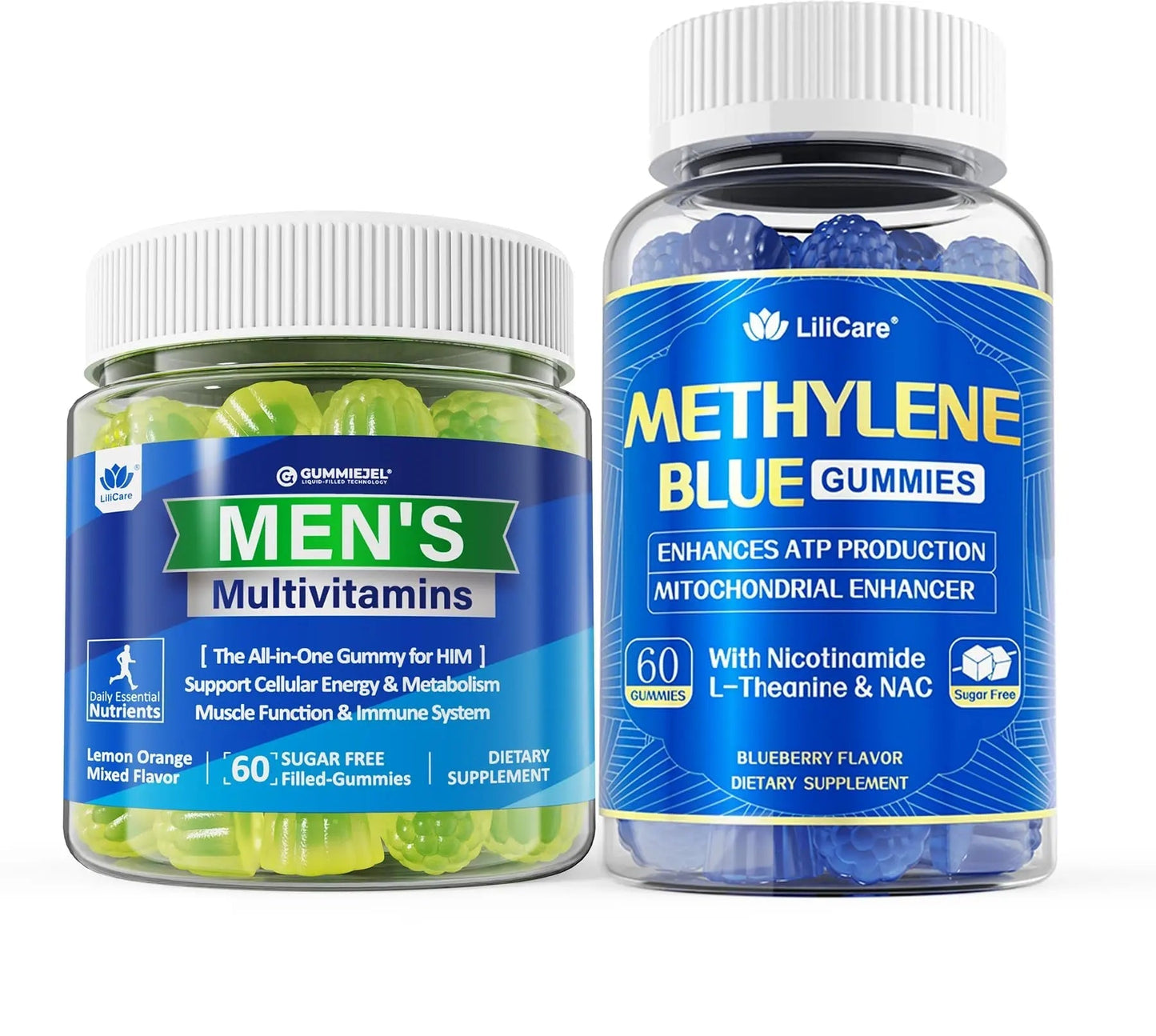 LILICARE Mens Multivitamins Gummies + Methylene Blue Gummies for Human LILICAREBuy Supplements Australia
