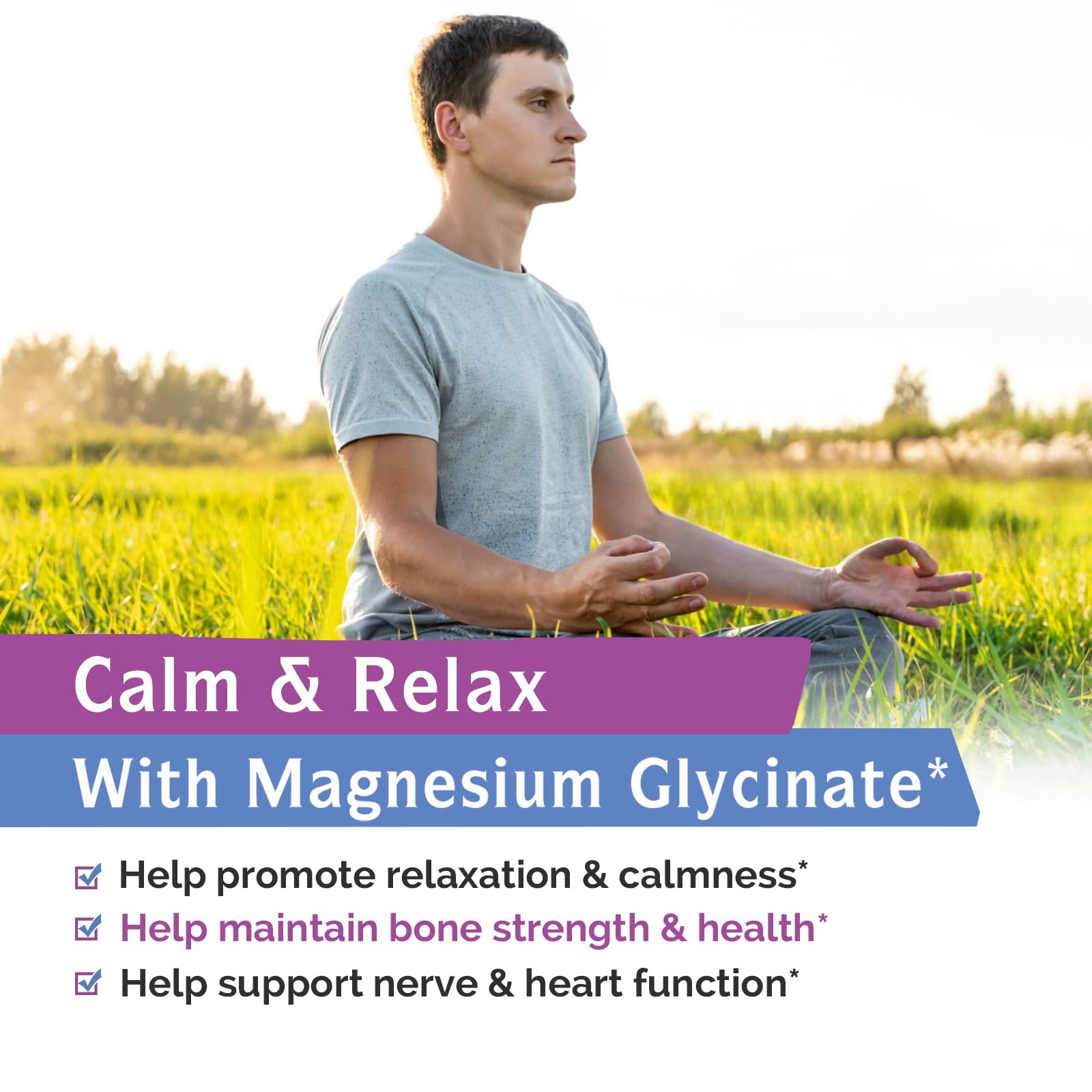 Innate Vitality Magnesium Glycinate 400mg, Non Buffered & High Absorption Magnesium Supplement for Sleep, Relaxation, Heart & Bone Health for Men & Women, Non-GMO, No Gluten, 240 Vegan Capsules Innate VitalityBuy Supplements Australia