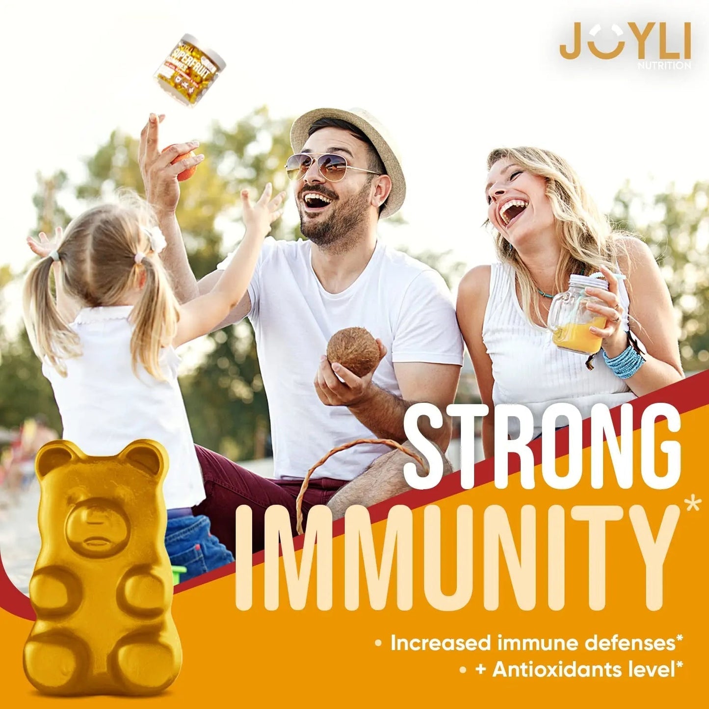 Joyli Superfruit Gummies - Sugar-Free Fruit Multivitamin Gummies for Adults - Natural JOYLI NutritionBuy Supplements Australia
