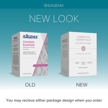Complete Essentials™ Daily Pack for Women - Balanced Micronutrients for Optimal Women's Health & Performance - Antioxidants to Fight Oxidative Stress - Convenient Individual Packs - 30-Day Supply IsagenixBuy Supplements Australia