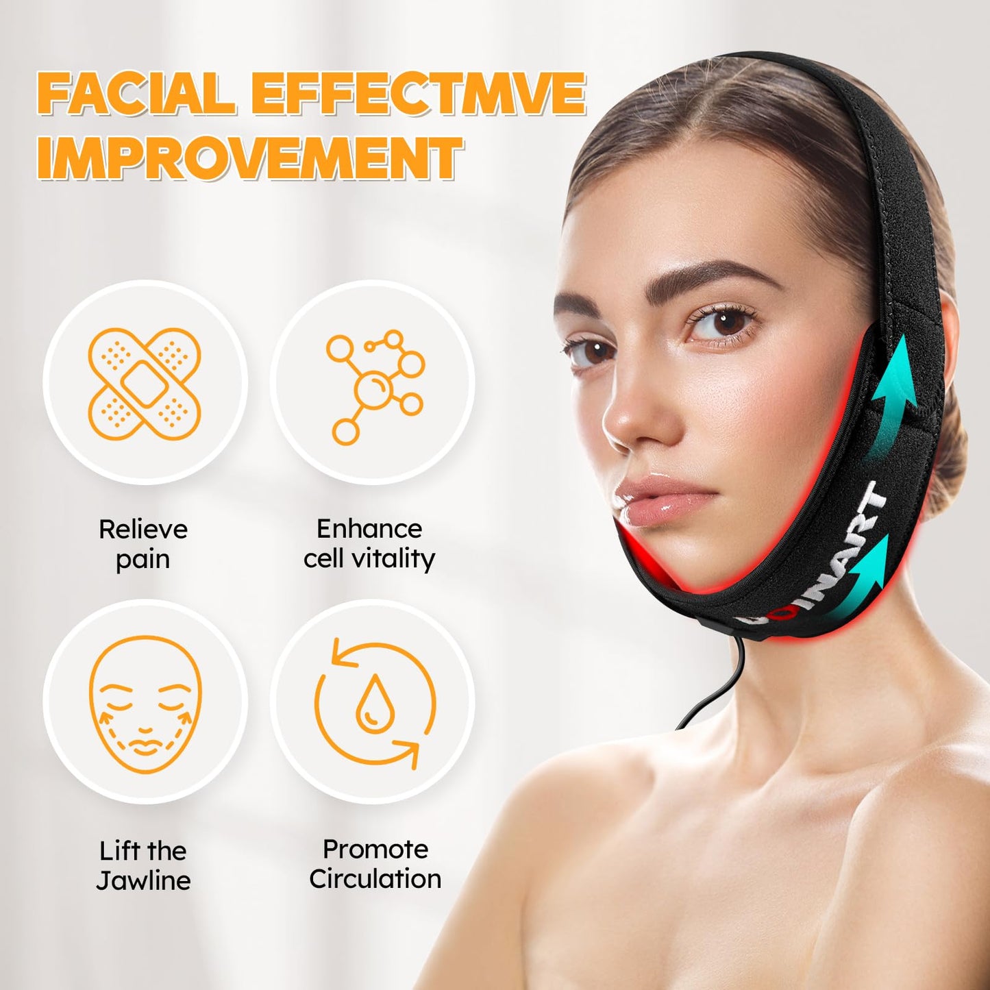 Doinart Red Light Therapy Belt for Neck, Portable Near Infrared Light Therapy for Face DoinartBuy Supplements Australia