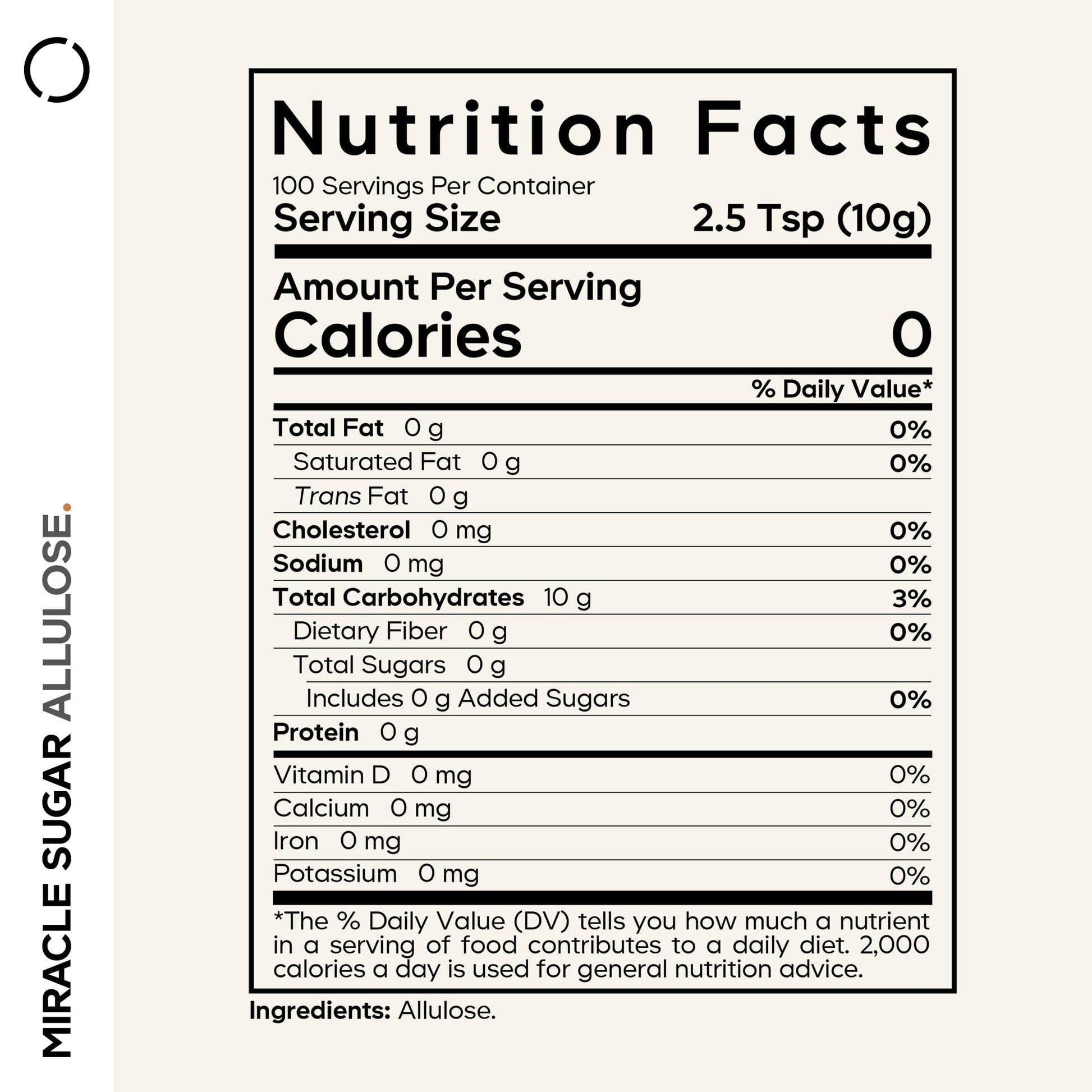 Codeage Miracle Sugar Allulose Powder - All-purpose Zero Calorie Allulose Sweetener, +3 Month Supply - 0 Net-Carbs - Rare Sugar Alternative to Stevia, Aspartame & Liquid - Non-GMO - 35.27 Oz CodeageBuy Supplements Australia