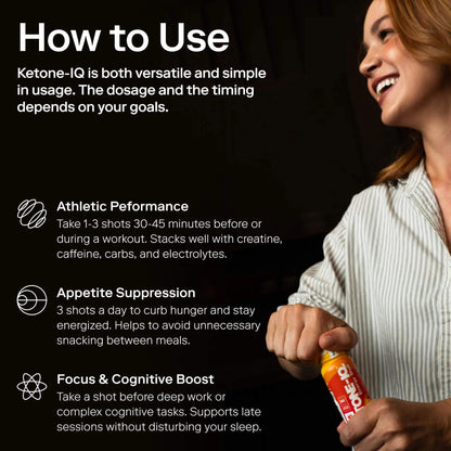 Ketone-IQ No Caffeine Performance Energy Shots – Ketone Fuel for Focus & Endurance, Metabolism Support, 10g Ketones, 12 Pack (Raspberry Lemonade) Ketone-IQBuy Supplements Australia